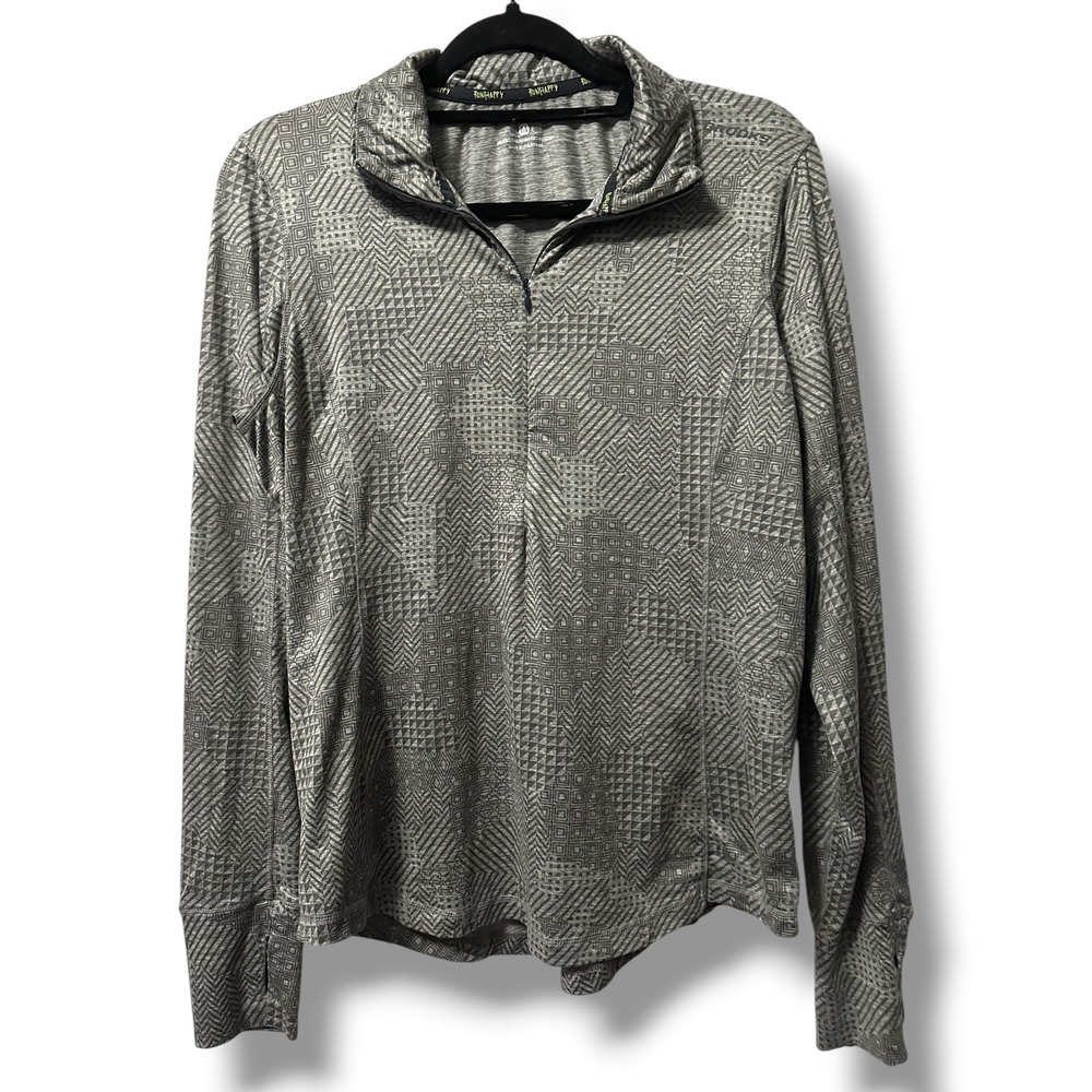 Brooks Women's  Dash Half Zip Jacket Pullover Running Long Sleeve Gray Top M
